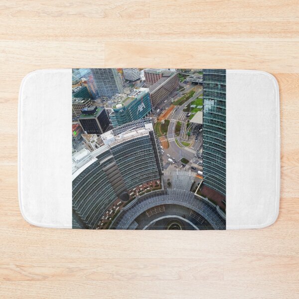 Item preview, Aerial View of Central Milan Piazza Gae Aulenti designed and sold by Igor Pozdnyakov.