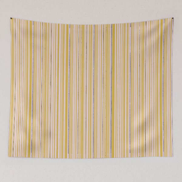 Item preview, Rough Painted Stripes in Mustard and Black on Pastel Pink designed and sold by kierkegaard.