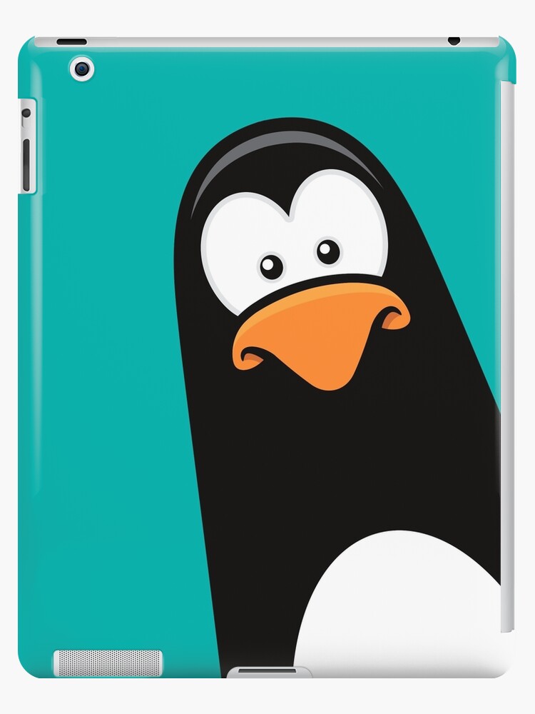 Funny Puzzled Cartoon Penguin