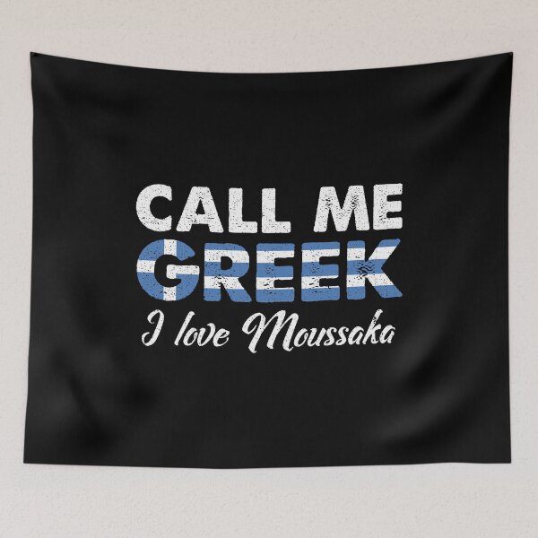 Item preview, Call Me Greek I Love Moussaka   Distressed Foodie Favorite Food Vintage Gift Idea designed and sold by Orange Pieces.