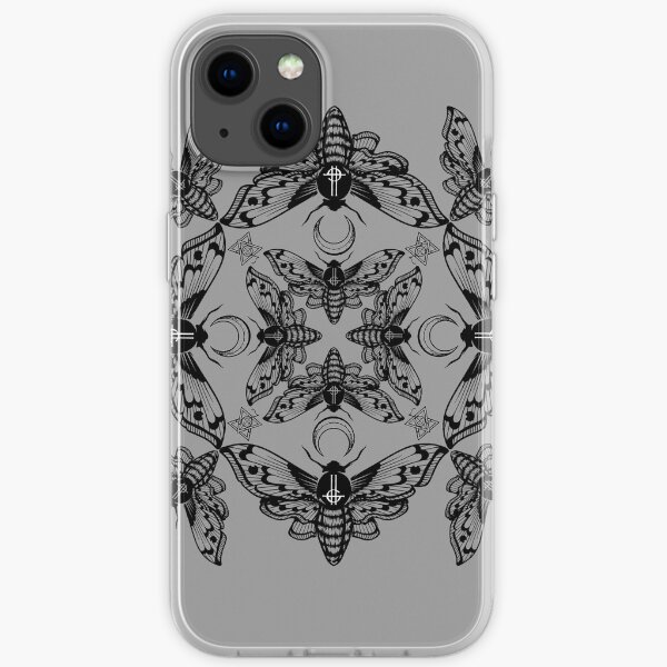 Ghost Cirice Moth Kaleidoscope iPhone Soft Case