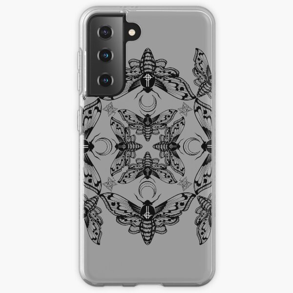 Caleidoscopio de polilla de circo fantasma Funda blanda para Samsung Galaxy