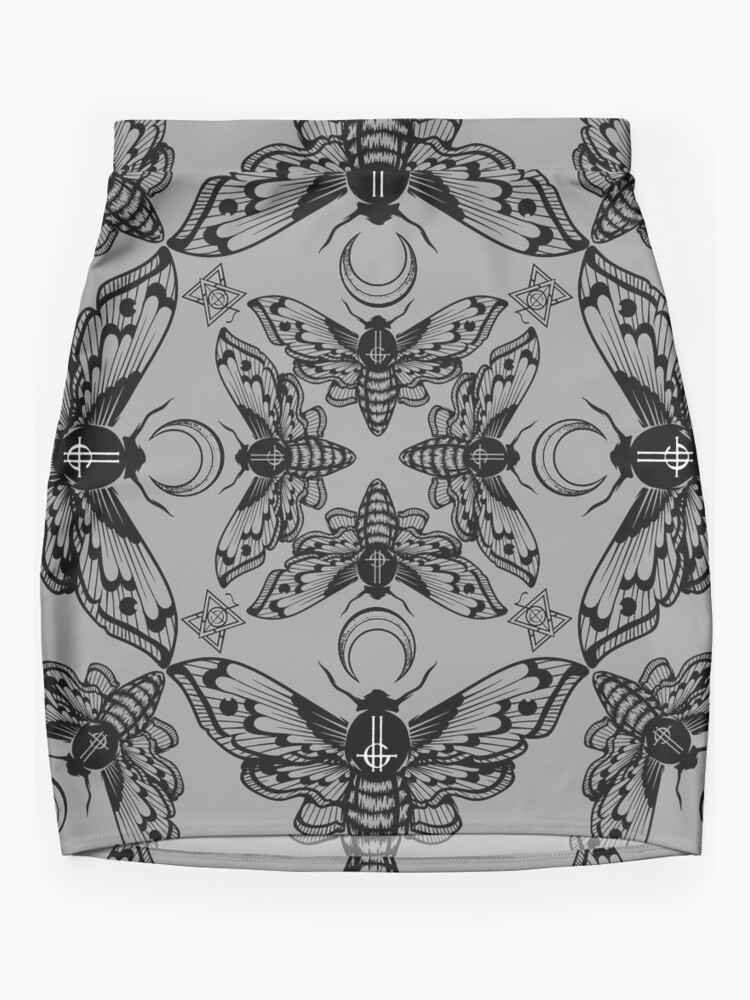 Disover Ghost Cirice Moth Kaleidoscope Mini Skirt