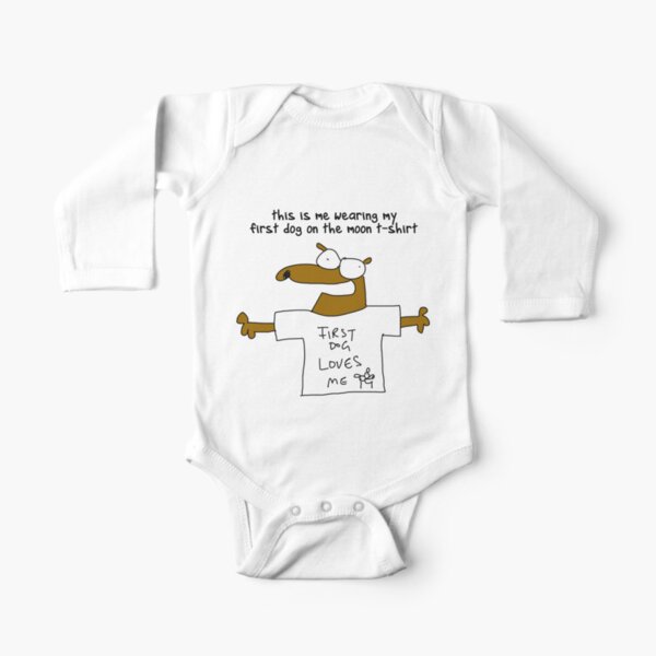 This is my Firstdog Onthemoon t-shirt Long Sleeve Baby One-Piece