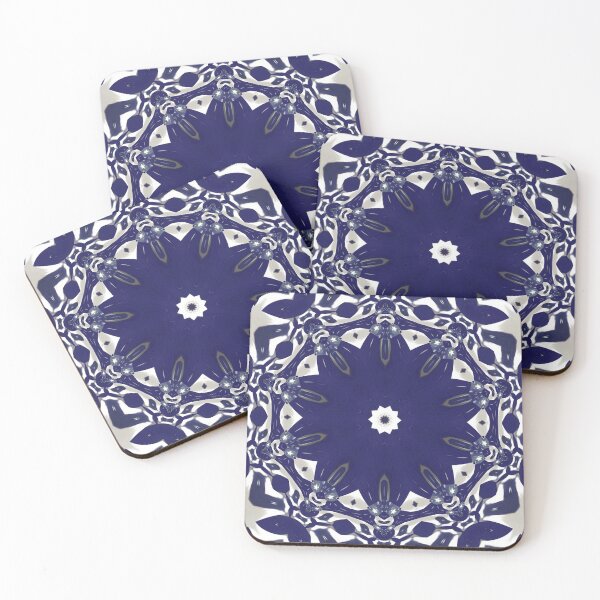 Item preview, Star Quality Blue and White Geometric/Lyrical Abstract Art Galaxy - Jenny Meehan designed and sold by Jenny Meehan Art Prints and Patterns  .