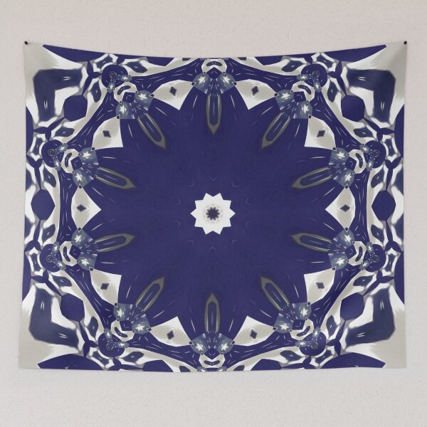 Item preview, Star Quality Blue and White Geometric/Lyrical Abstract Art Galaxy - Jenny Meehan designed and sold by Jenny Meehan Art Prints and Patterns  .
