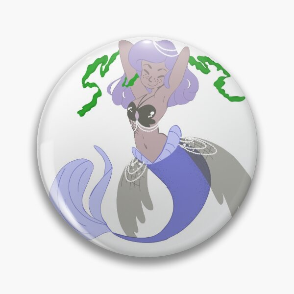 Item preview, Purple Mermaid Solo designed and sold by TQsPinsNThings.
