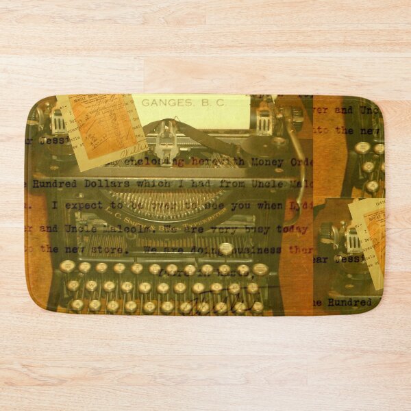 Item preview, Antique Collage of Typewriter designed and sold by RachelAlbang.