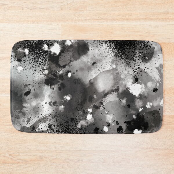 Item preview, Black grey white splatter pattern print designed and sold by aussieforgood.