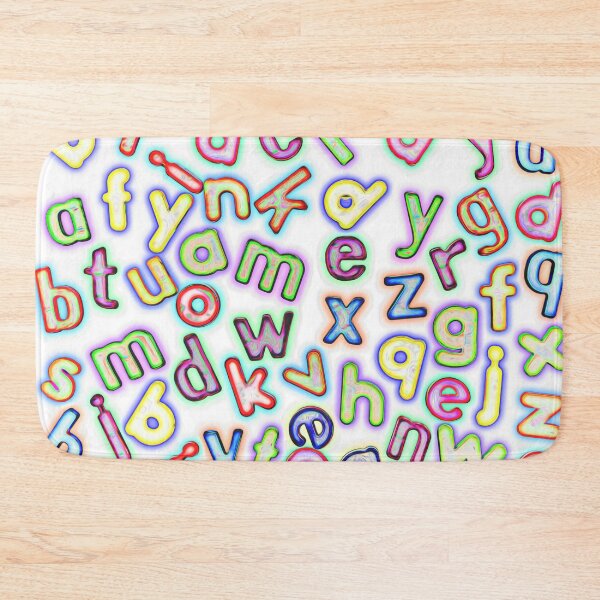 Artikelvorschau, Jumbled Multi farbige Buchstaben Pastell entworfen und verkauft von Graphics By Craig.