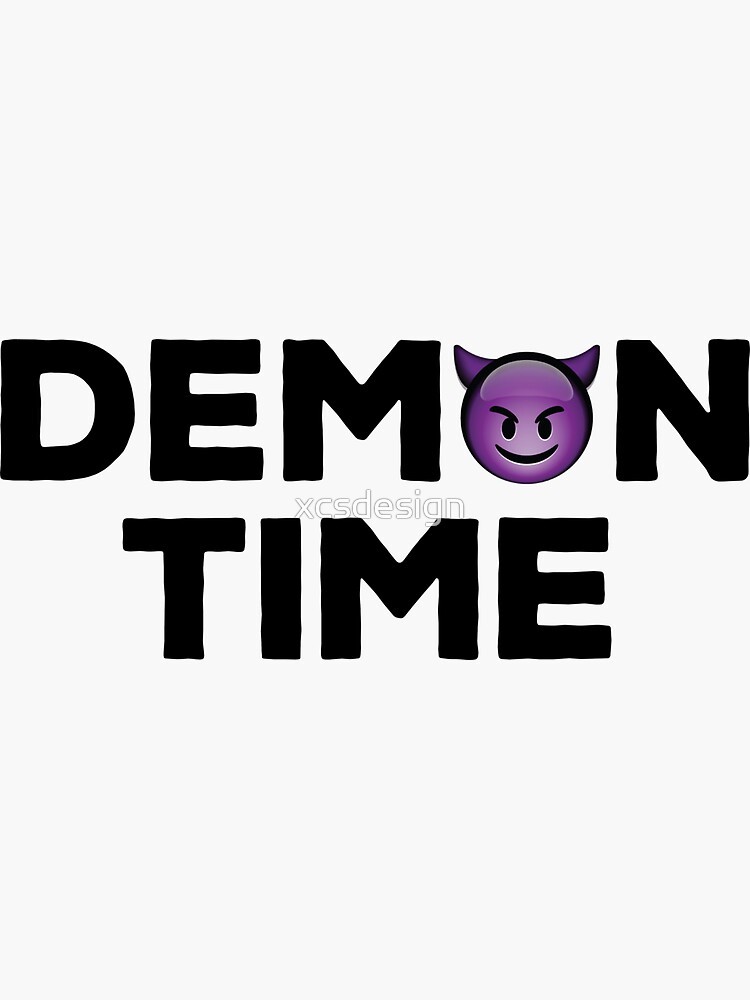 "Demon Time Lyric - Remix Artwork, Design, Vector" Sticker by xcsdesign