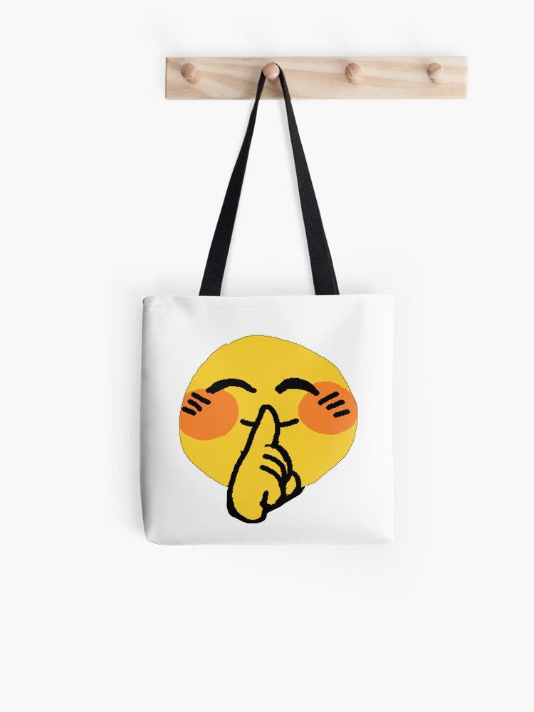 Shush Cursed Emoji Sticker for Sale by pepecharls