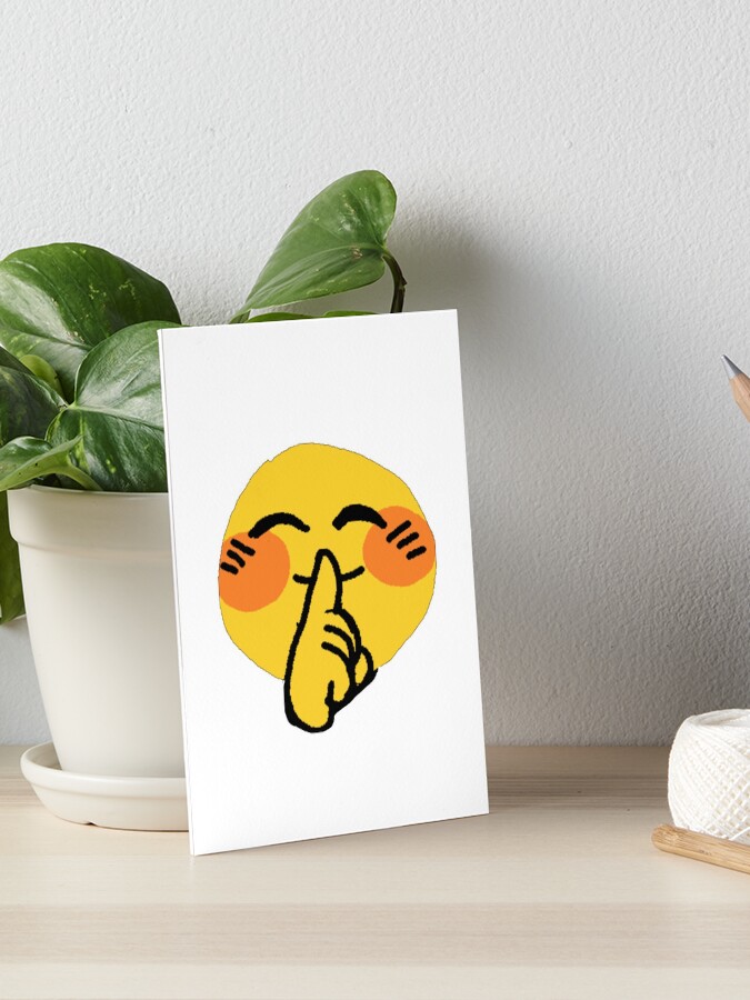 Cursed Emoji Meme Art Board Prints for Sale