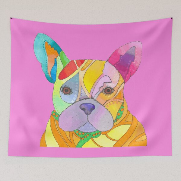Item preview, Pop Goes the Princess - French Bulldog Pop Art - Pink designed and sold by JaneWrenArt.