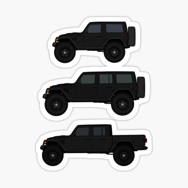 Jeep Wrangler Stickers for Sale | Redbubble