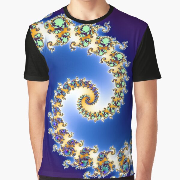 Fractal Spiral Graphic T-Shirt