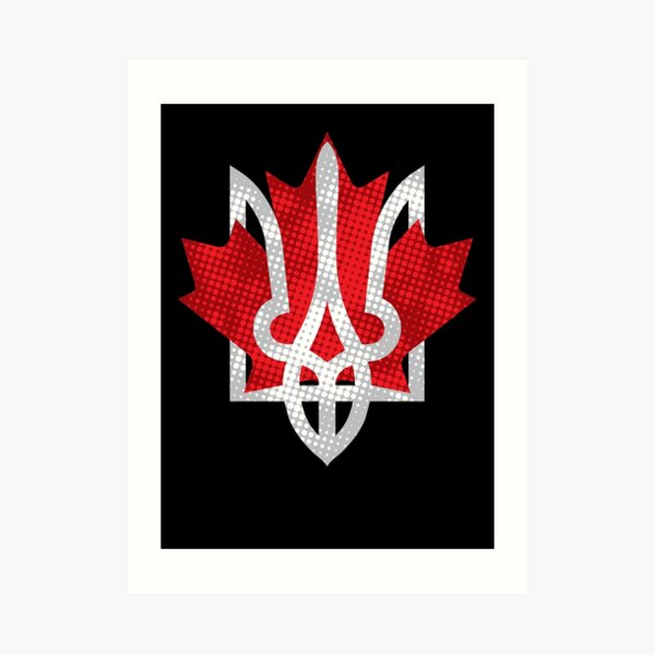 Canada and Ukraine Art Print