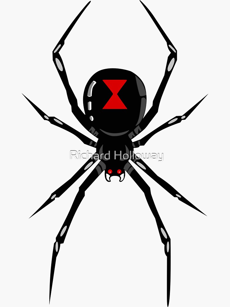 Black Widow Spider Sticker For Sale By Rideroh Redbubble