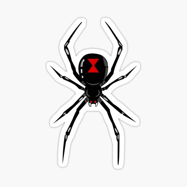 Black widow spider Sticker