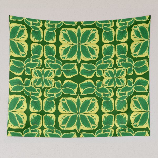 Item preview, Lala Hostas Doodle (Green Background) designed and sold by LalaDoodleBug.