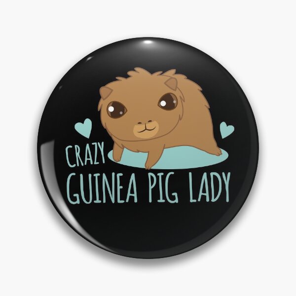 Item preview, Crazy Guinea pig lady (extra cute!) designed and sold by jazzydevil.