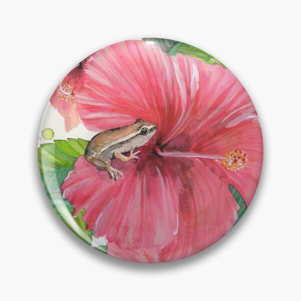 Item preview, Coqui Frog & Hibiscus Flower designed and sold by 3willows.