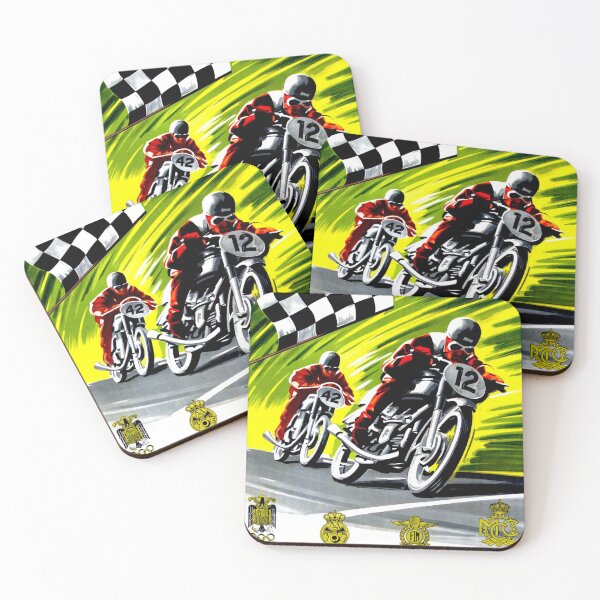 Item preview, Impresión publicitaria de motocicletas vintage "GRAN PREMIO ESPAÑOL" designed and sold by posterbobs.