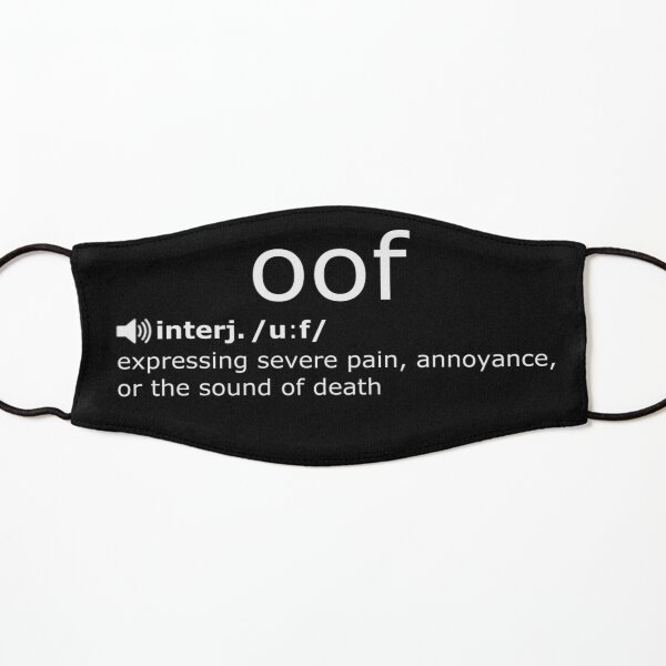Oof Roblox Sound Kids Masks Redbubble - roblox oof sound loop