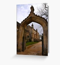 Lacock Abbey, Entrance Arch Greeting Card