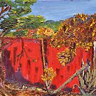 Old Red Gate on Mountain Ave. by Jack Bybee