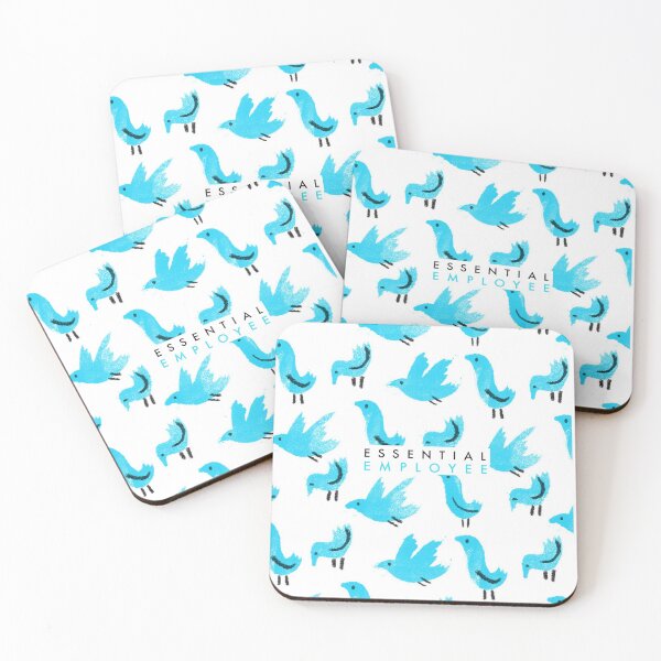 Item preview, Essential employee covid minimalist birds  designed and sold by Tropical Blood.