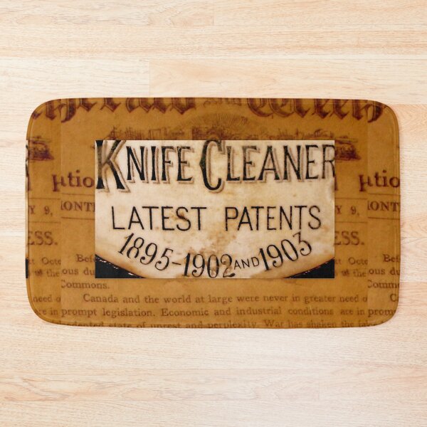 Item preview, Antique Collage of Knife Cleaner Sign on Old Newspaper designed and sold by RachelAlbang.