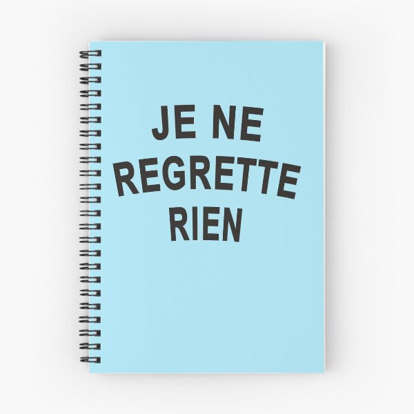 Aperçu de l'œuvre Je Ne Regrette Rien Je Regrette Rien créée et vendue par Greenbaby.