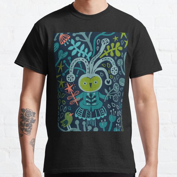 Whimsical cute forest elves. Little magicians. Classic T-Shirt