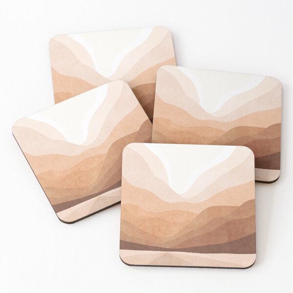 Item preview, Warm mountain landscape in terracotta and pink designed and sold by Miss-Belle.