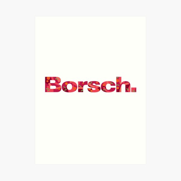 Borsch. Bench parody Art Print