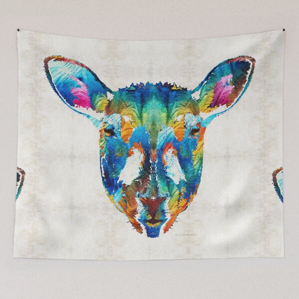 Item preview, Colorful Sheep Art - Shear Color - By Sharon Cummings designed and sold by Sharon Cummings Art.