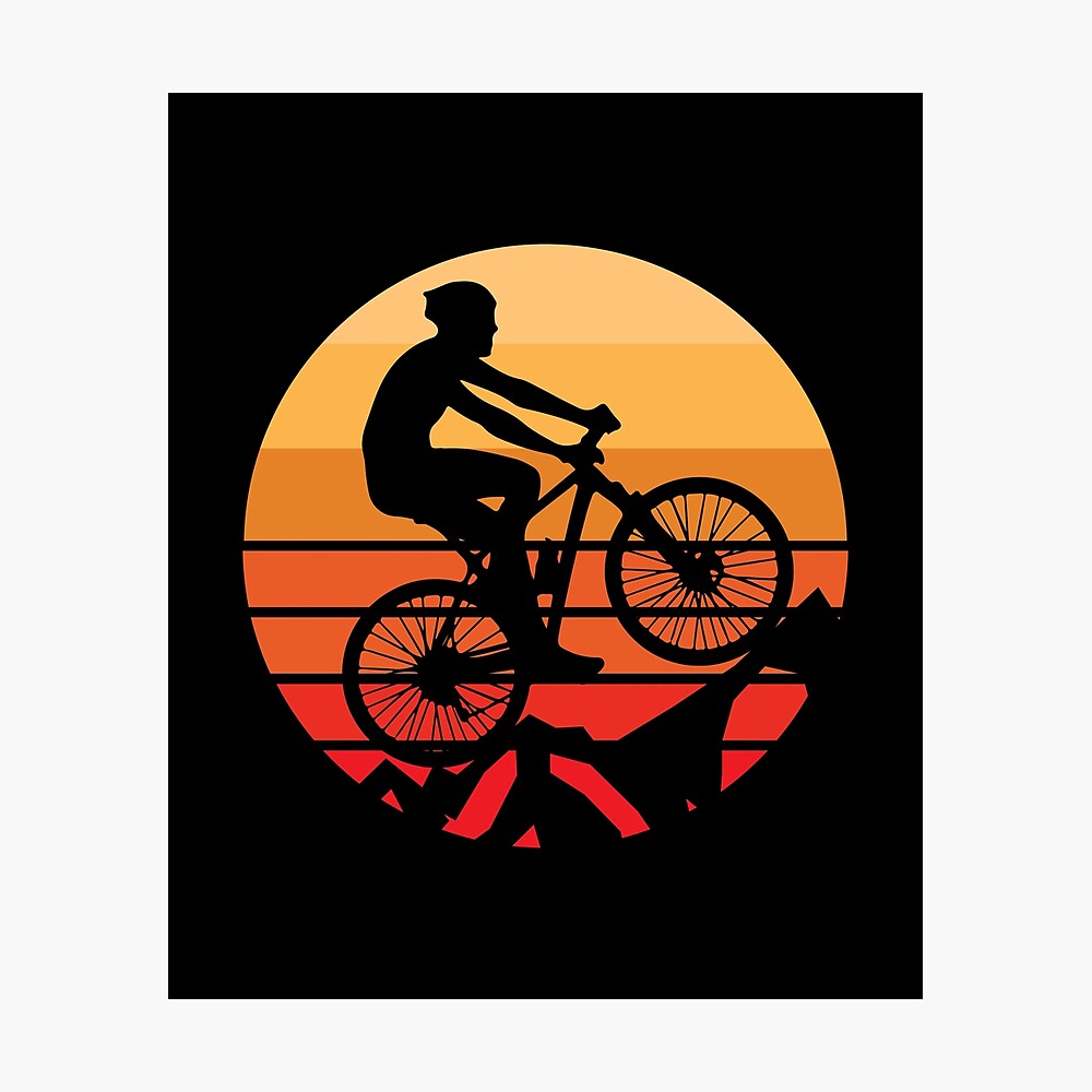vintage orange mountain bikes
