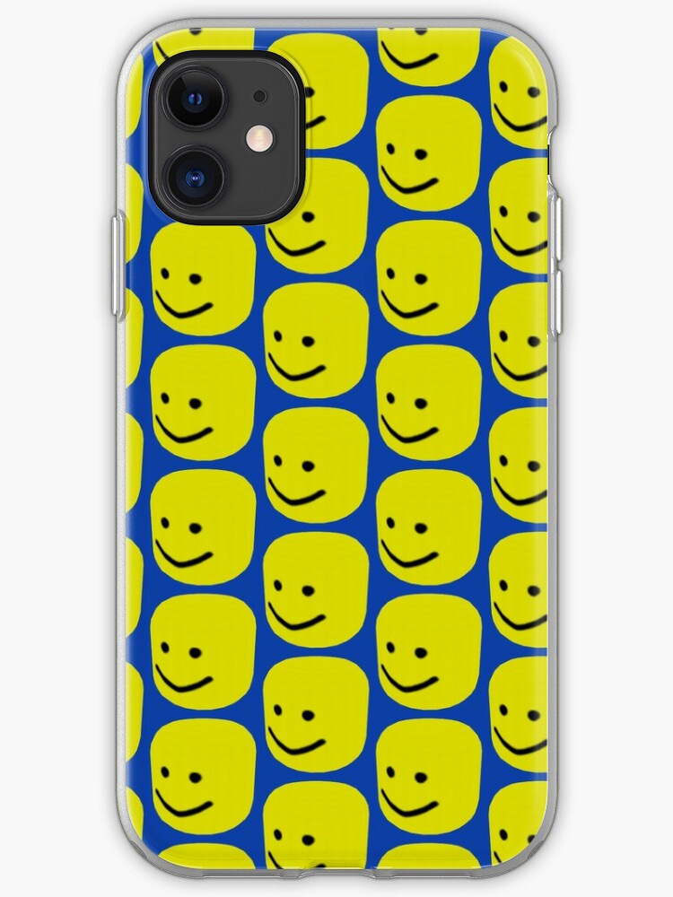 Roblox Noob Big Head Gift For Gamers Iphone Case Cover By Smoothnoob Redbubble - roblox noob with bighead