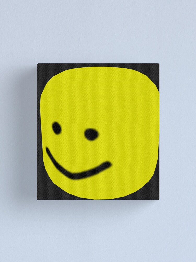 Roblox Noob Big Head Gift For Gamers Canvas Print By Smoothnoob Redbubble - images tagged with robloxnoob on instagram