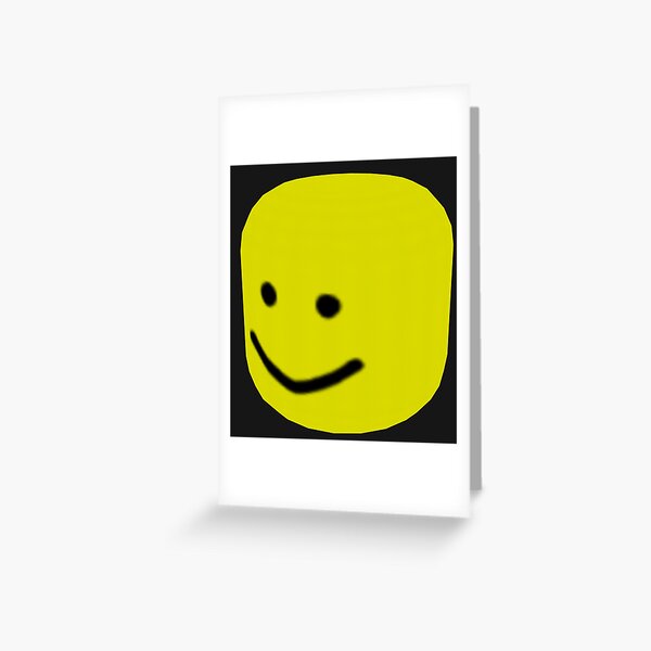 Roblox Birthday Idea Greeting Cards Redbubble - bighead bob roblox