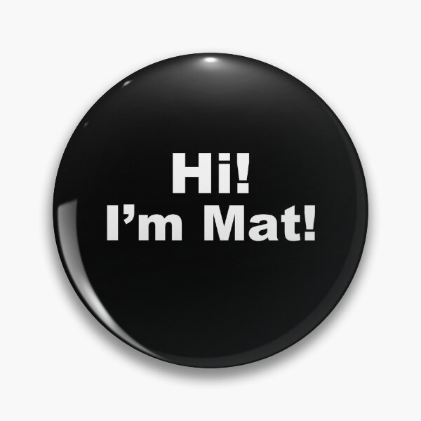 Item preview, Hi! I'm mat! (Hilarious mens bathmat design)  designed and sold by jazzydevil.