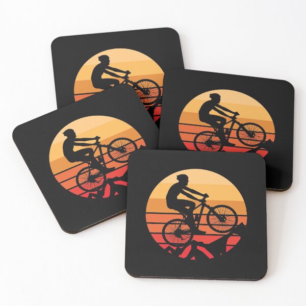 Item preview, Mountain Bike, Biker, Vintage Orange Sunset designed and sold by EstelleStar.