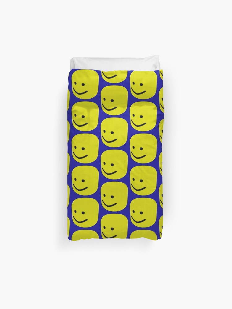 Roblox Noob Big Head Gift For Gamers Duvet Cover By Smoothnoob Redbubble - how to get bighead on roblox 2019