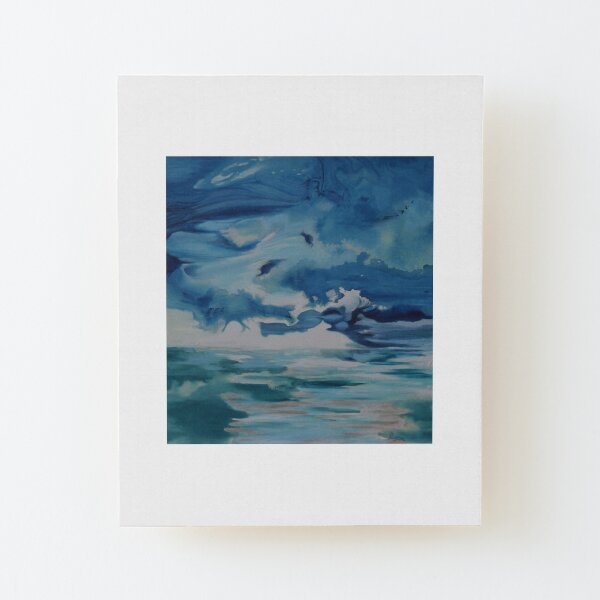 Ocean Clouds Wood Mounted Print
