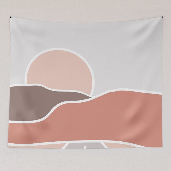 Item preview, Road to nowhere - Abstract Retro Print by Design by Cheyney designed and sold by designbycheyney.