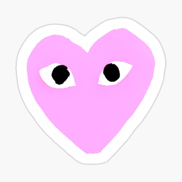 Heart With Eyes Stickers Redbubble