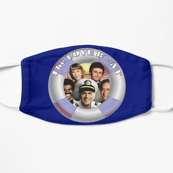 The Love Boat lifesaver retro graphic Flat Mask