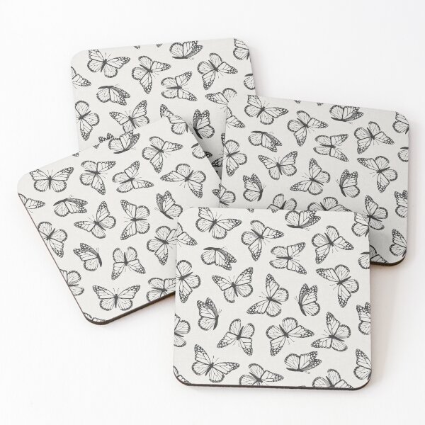 Item preview, Monarch Butterflies - off white designed and sold by littlearrow.