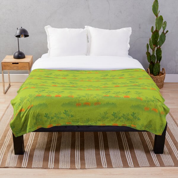 Carrots Growing Throw Blanket